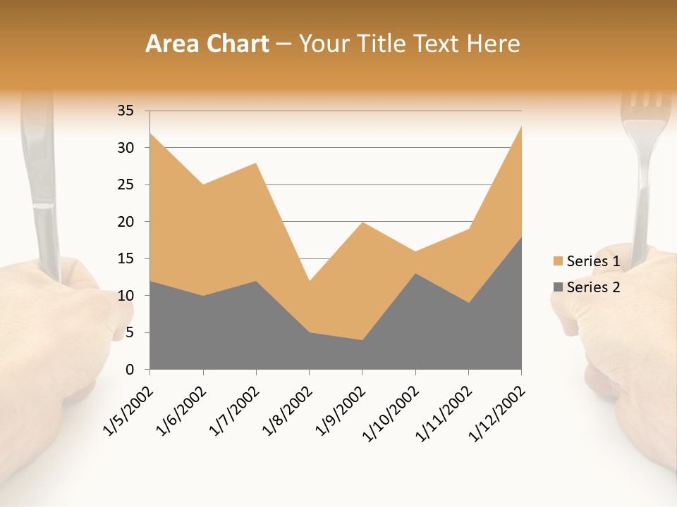 Table Food Hand PowerPoint Template