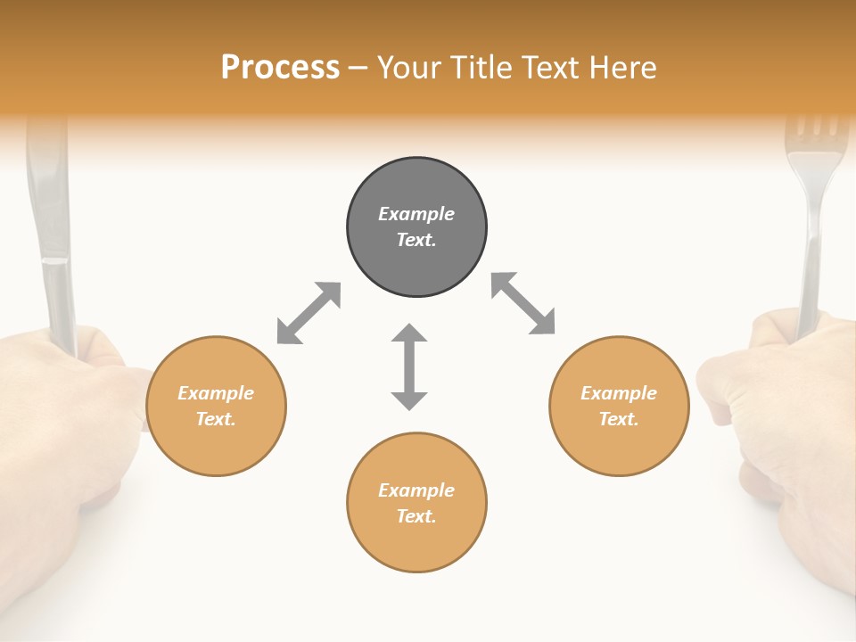 Table Food Hand PowerPoint Template