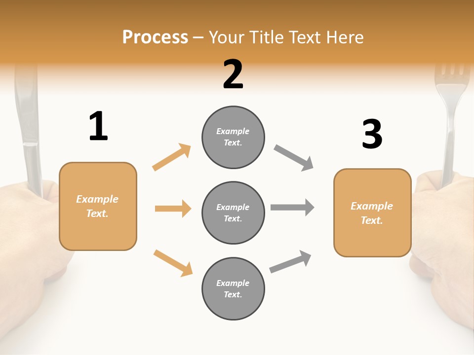 Table Food Hand PowerPoint Template