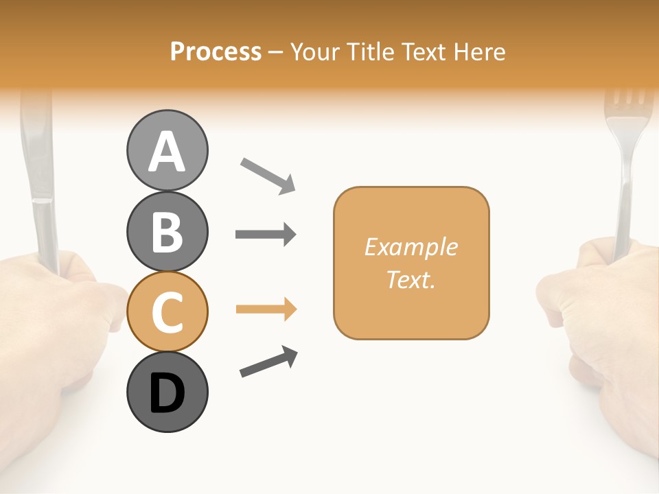 Table Food Hand PowerPoint Template