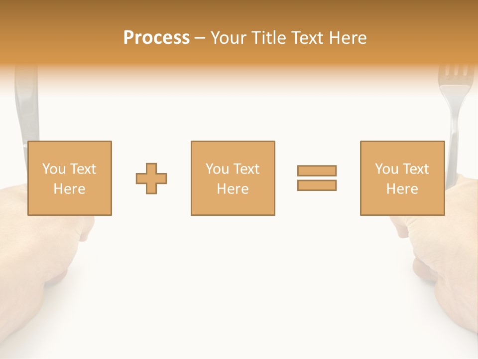 Table Food Hand PowerPoint Template