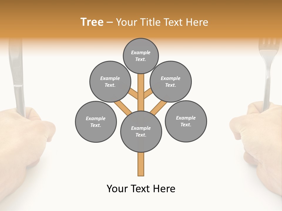 Table Food Hand PowerPoint Template