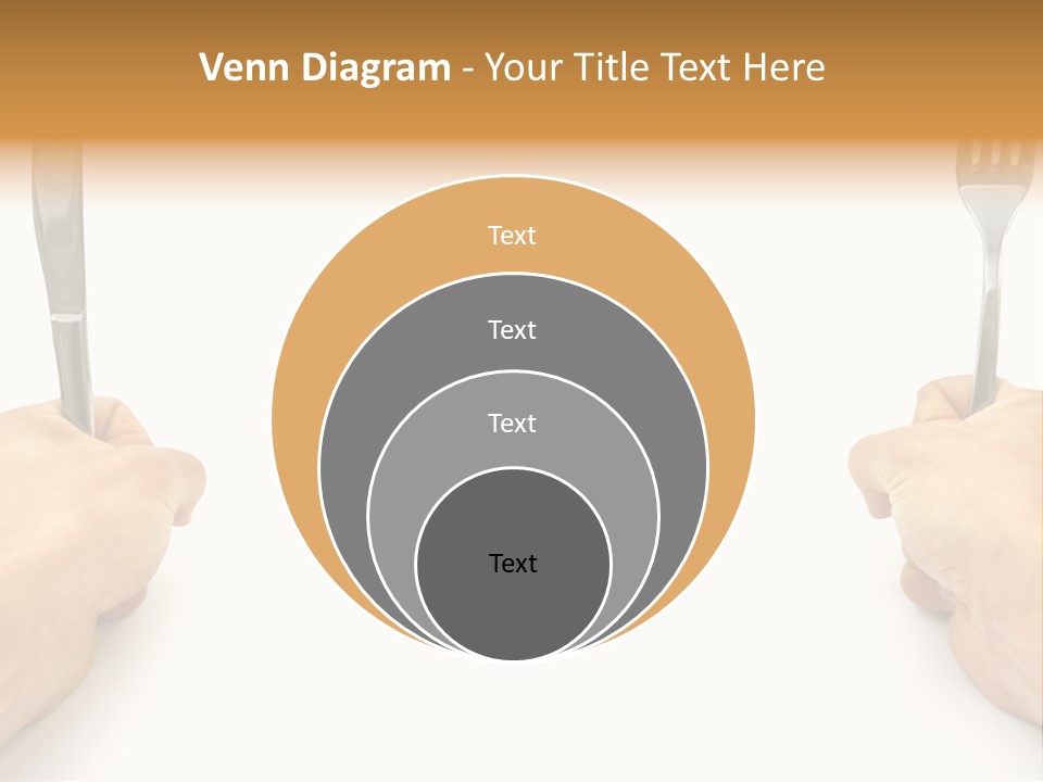 Table Food Hand PowerPoint Template
