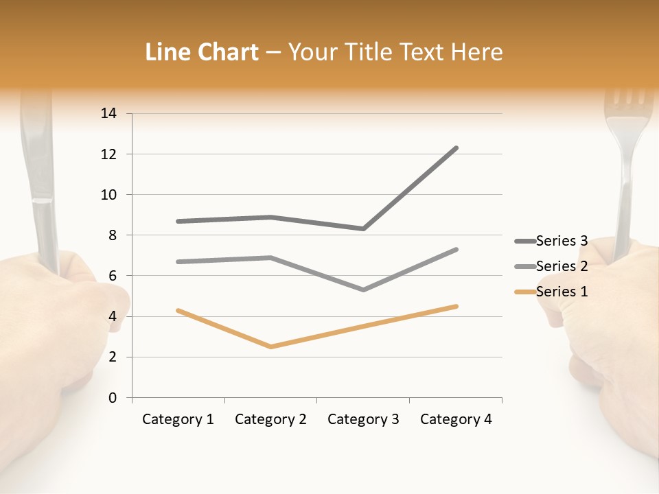 Table Food Hand PowerPoint Template