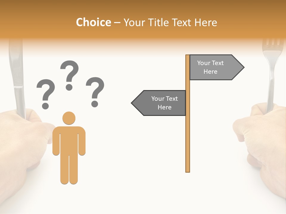 Table Food Hand PowerPoint Template