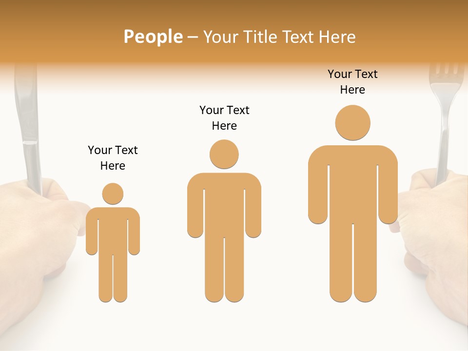 Table Food Hand PowerPoint Template