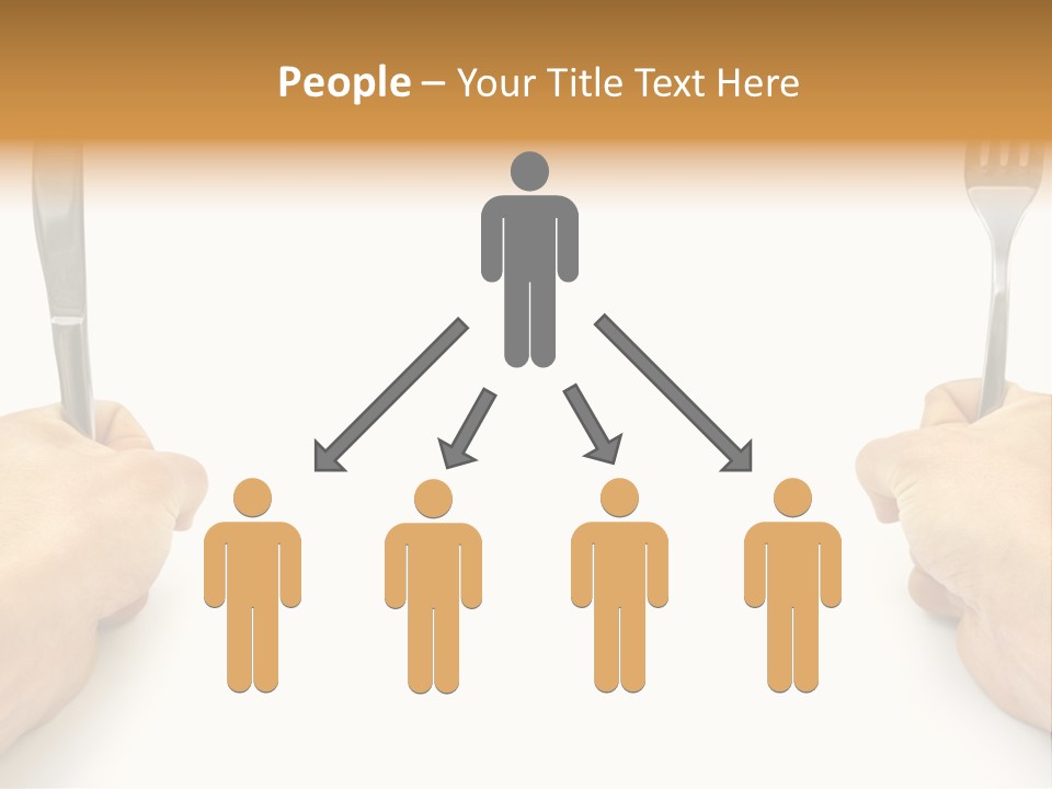 Table Food Hand PowerPoint Template