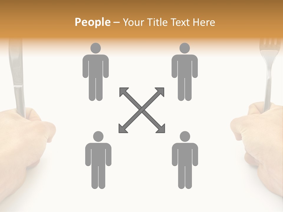 Table Food Hand PowerPoint Template