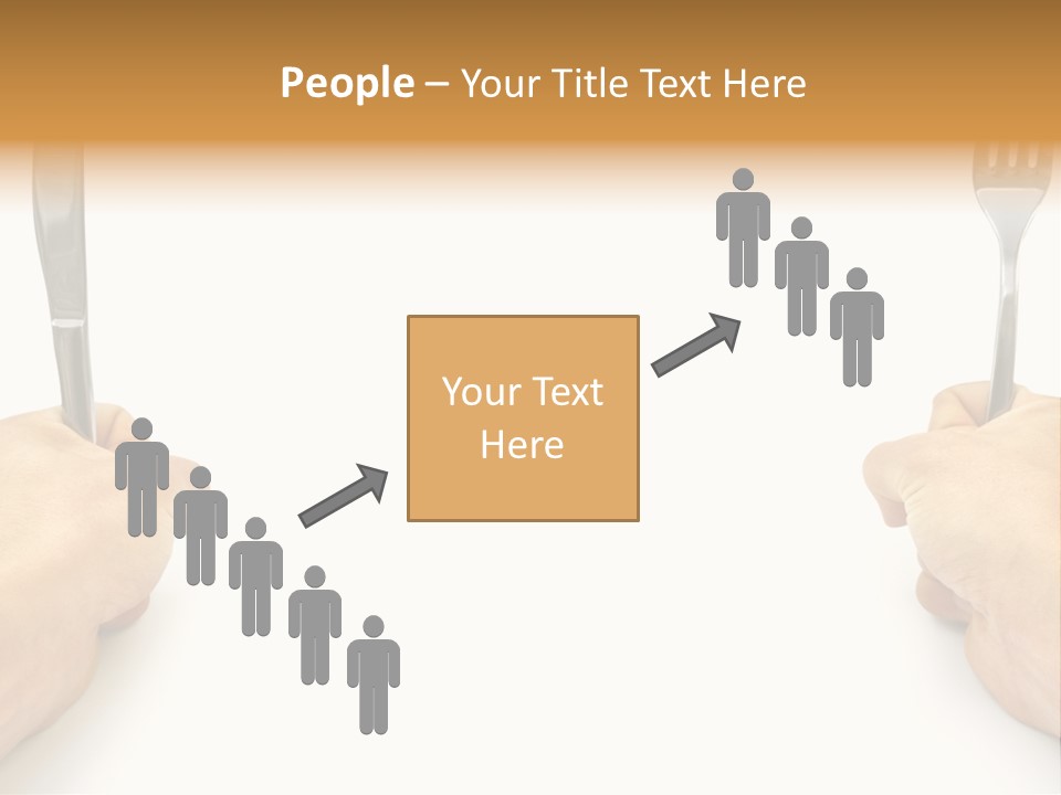 Table Food Hand PowerPoint Template