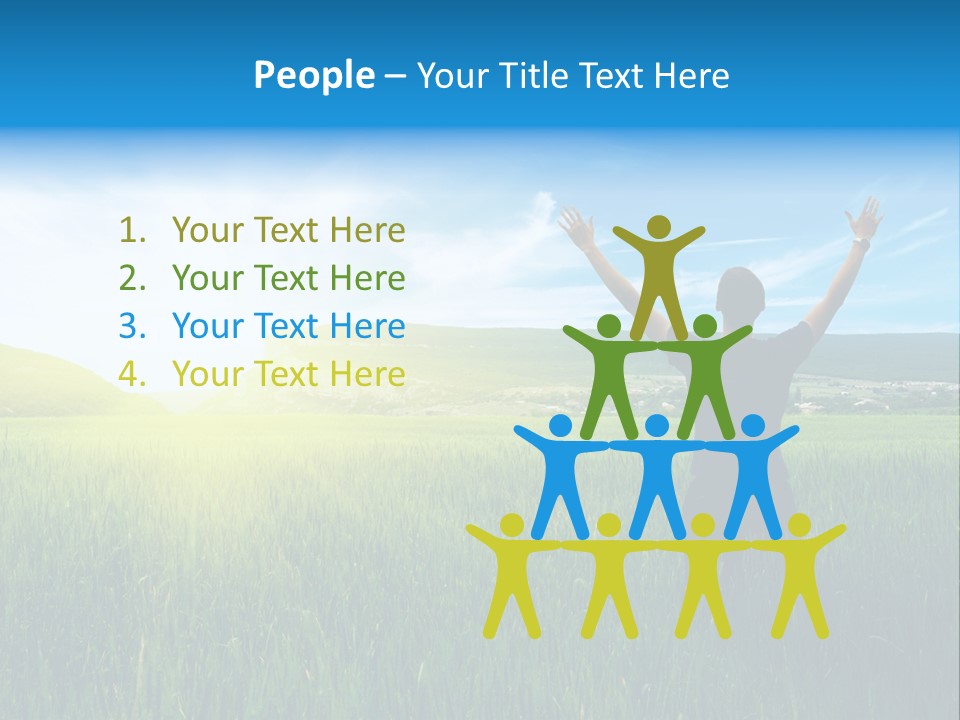 Dawn People Evening PowerPoint Template