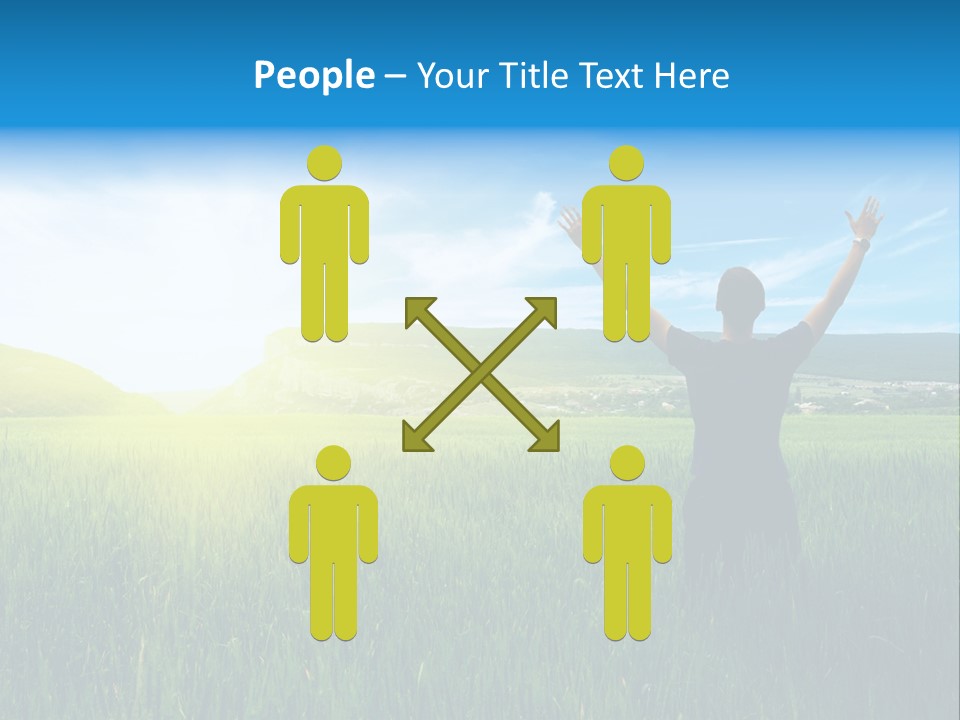 Dawn People Evening PowerPoint Template