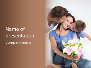 Present Celebration Family PowerPoint Template