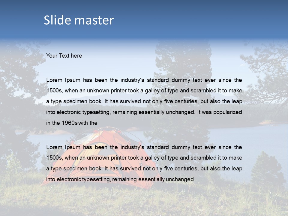 Outdoor Tourism Nature PowerPoint Template