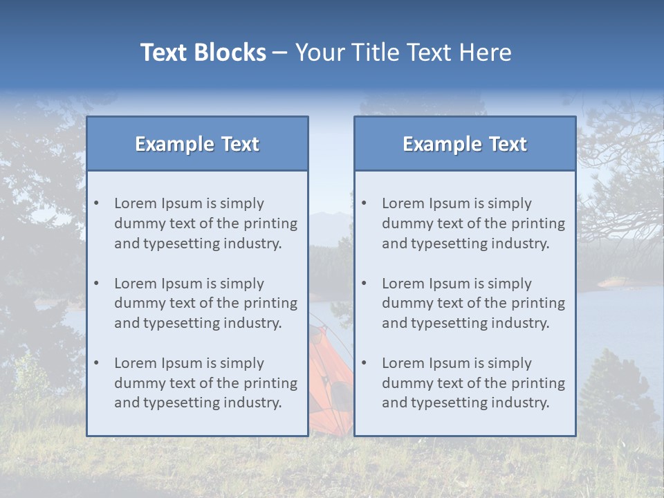 Outdoor Tourism Nature PowerPoint Template