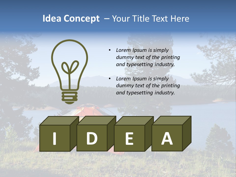 Outdoor Tourism Nature PowerPoint Template