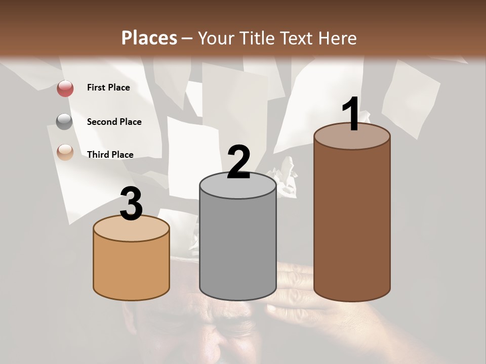 Down Drama Stressed PowerPoint Template