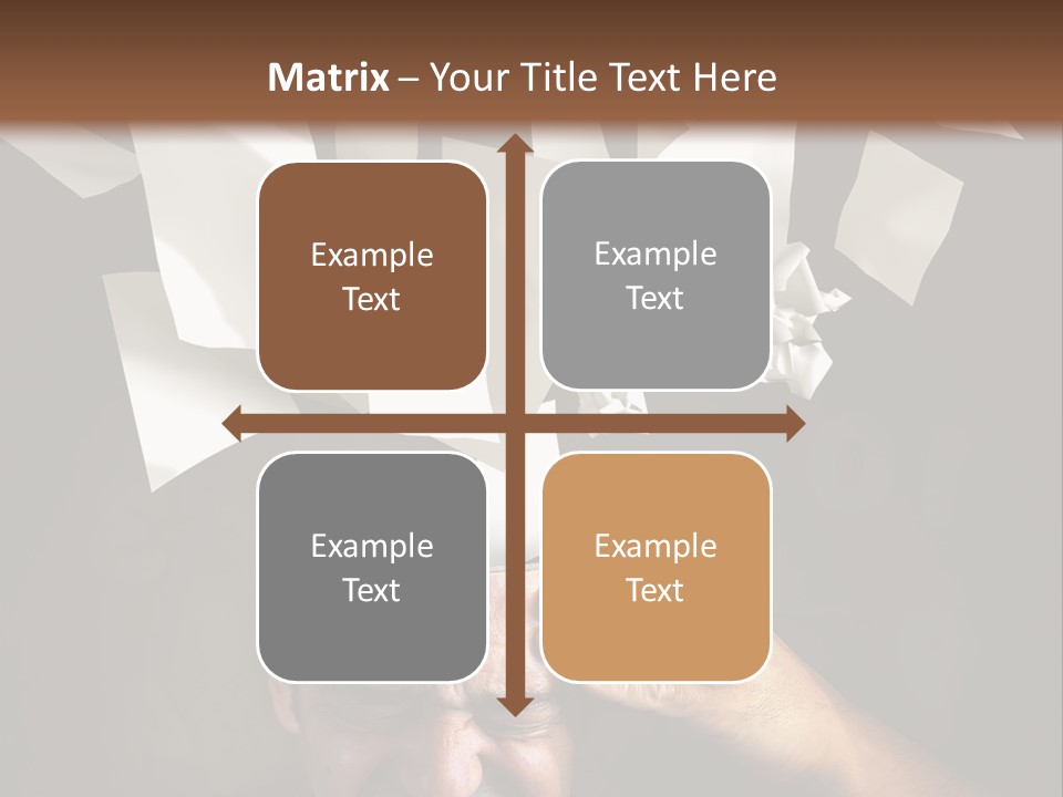 Down Drama Stressed PowerPoint Template
