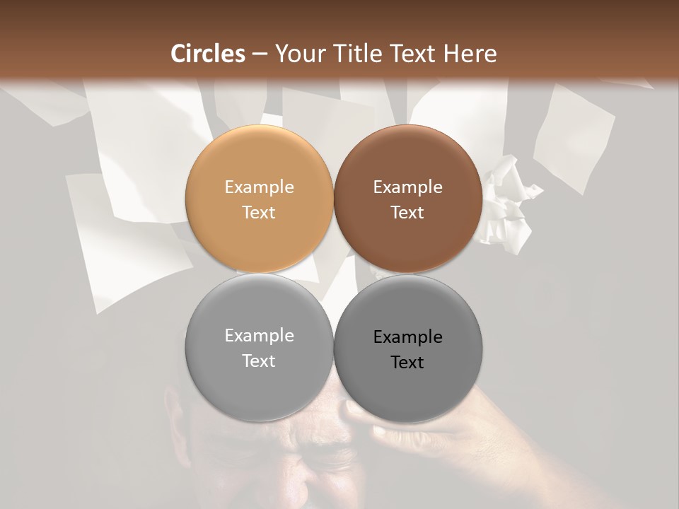 Down Drama Stressed PowerPoint Template