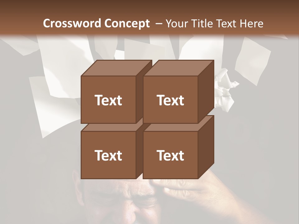 Down Drama Stressed PowerPoint Template