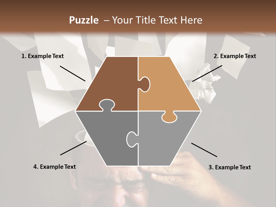 Down Drama Stressed PowerPoint Template