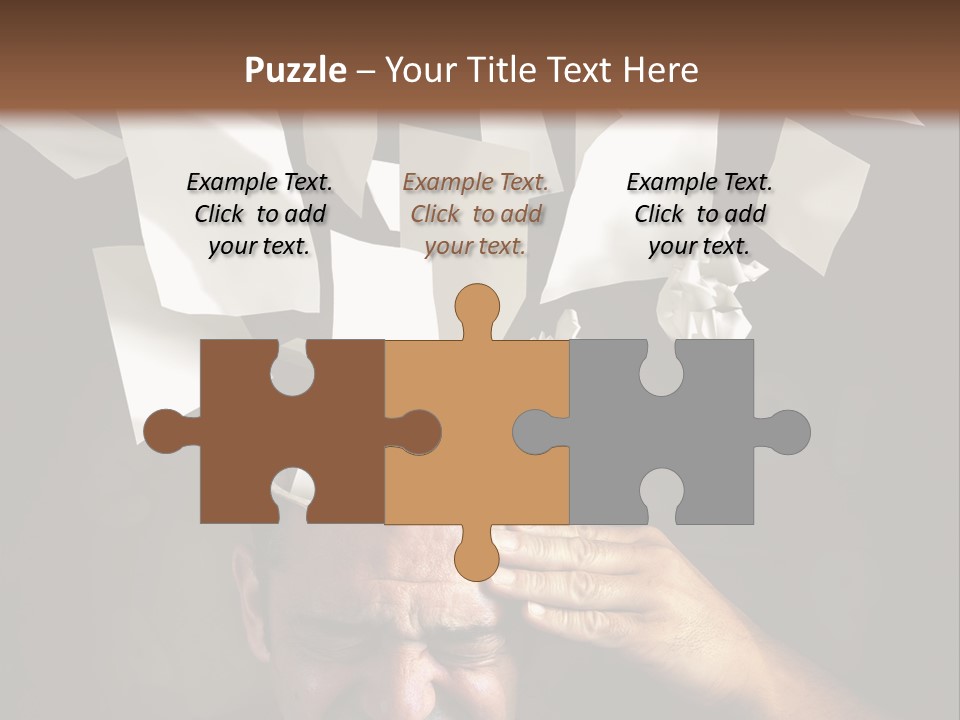 Down Drama Stressed PowerPoint Template