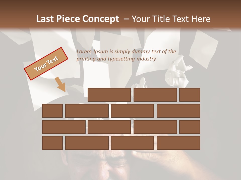 Down Drama Stressed PowerPoint Template