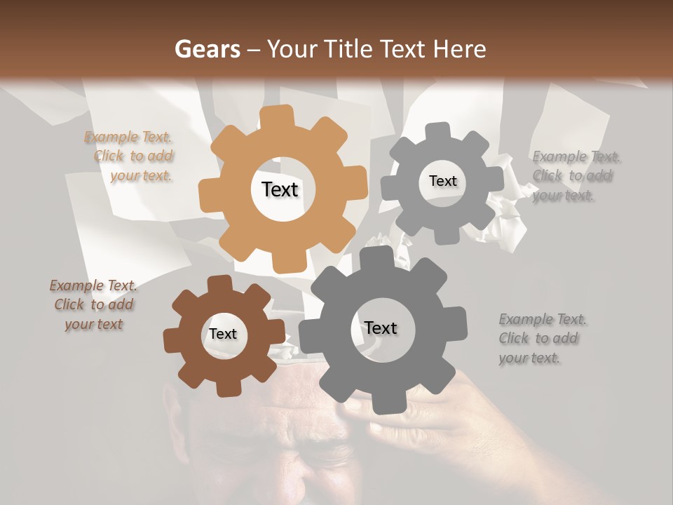 Down Drama Stressed PowerPoint Template