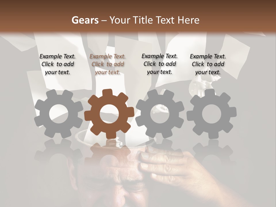 Down Drama Stressed PowerPoint Template