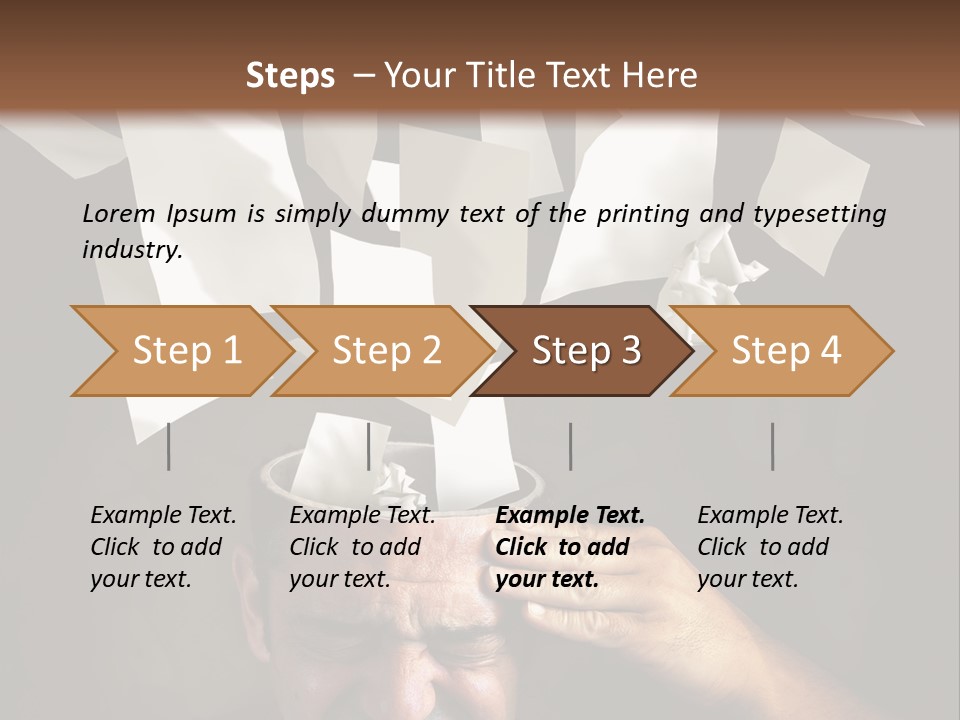 Down Drama Stressed PowerPoint Template