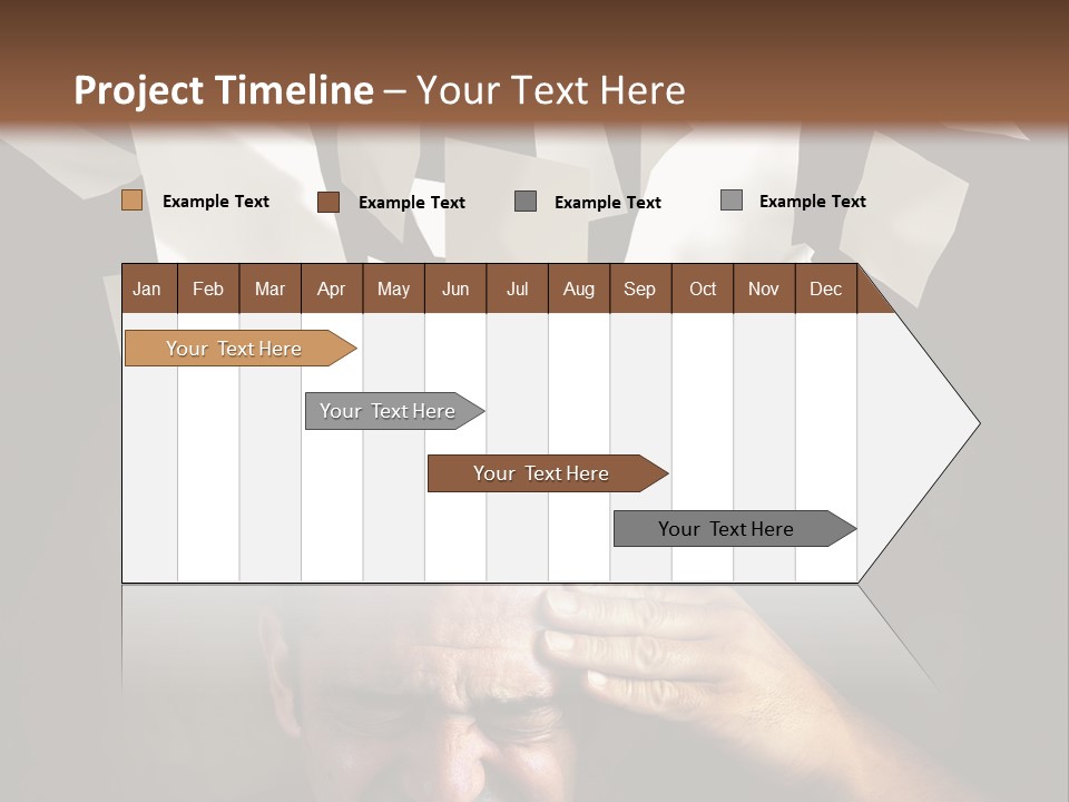 Down Drama Stressed PowerPoint Template