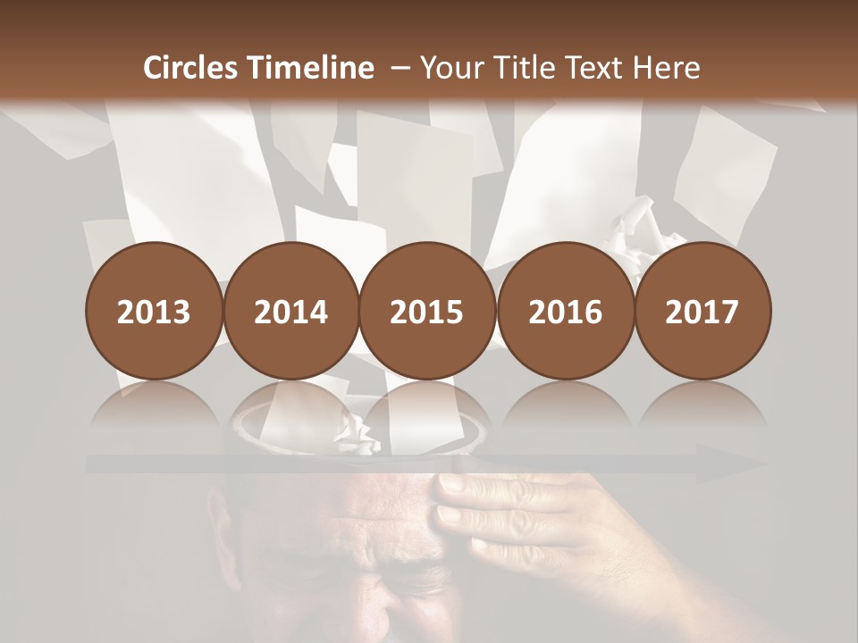 Down Drama Stressed PowerPoint Template