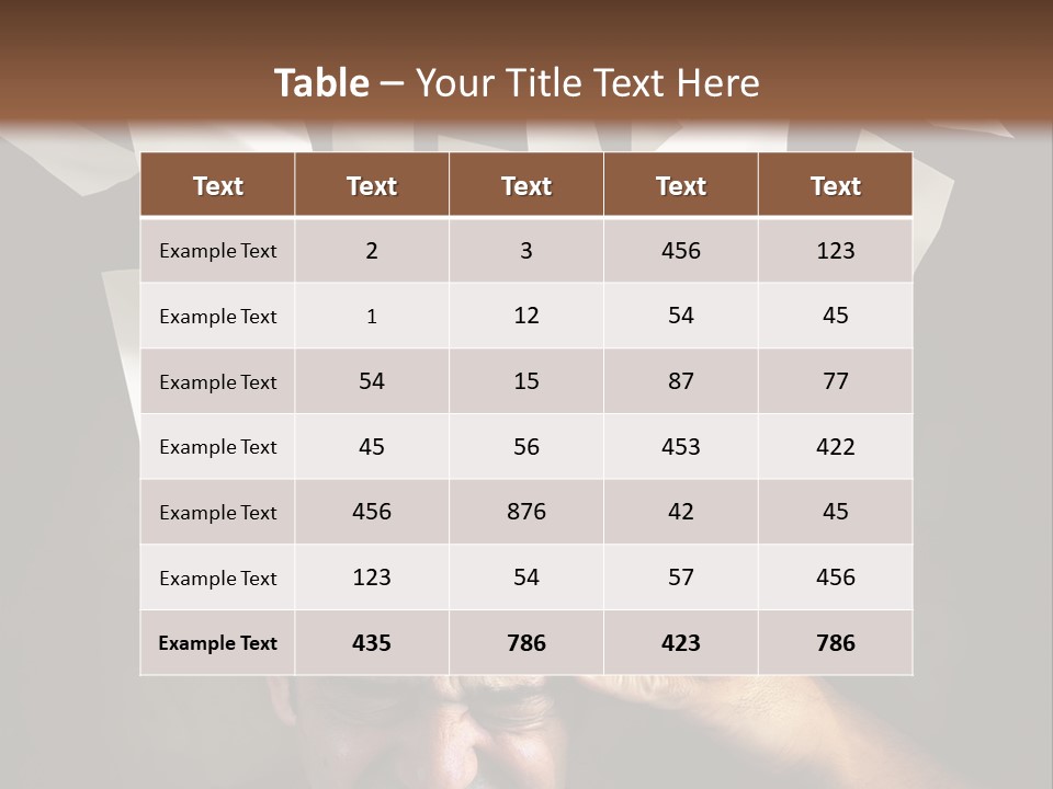 Down Drama Stressed PowerPoint Template
