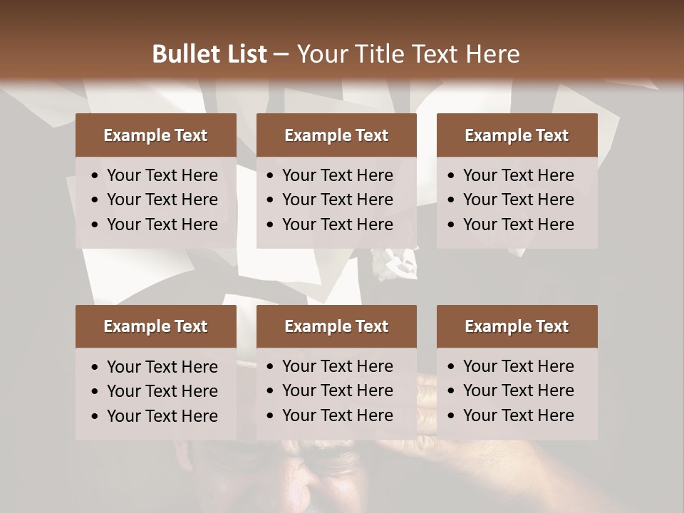 Down Drama Stressed PowerPoint Template