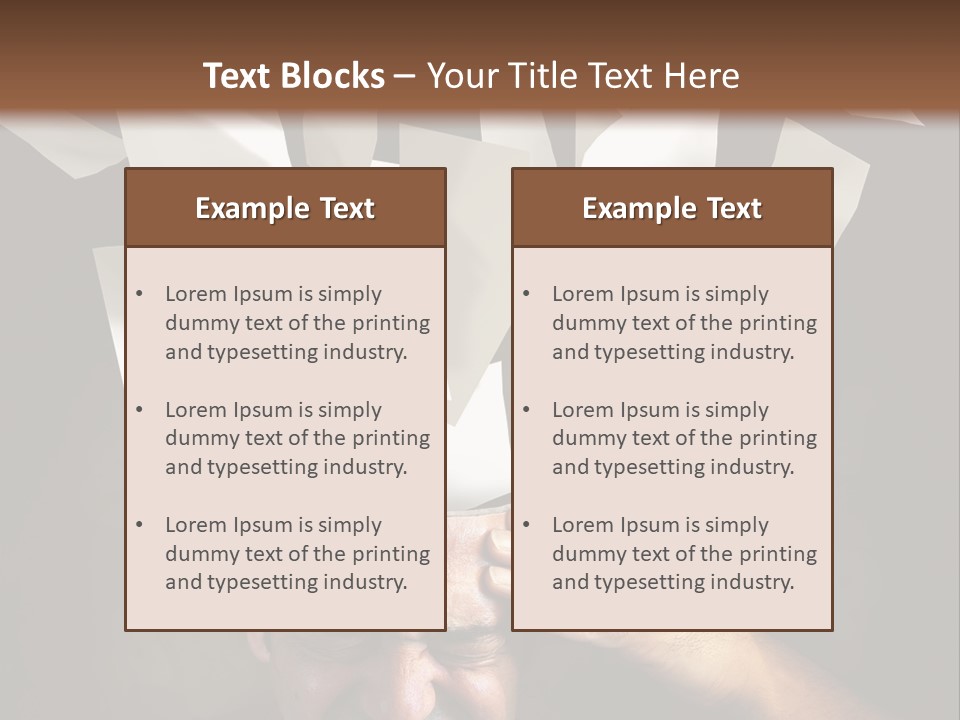 Down Drama Stressed PowerPoint Template