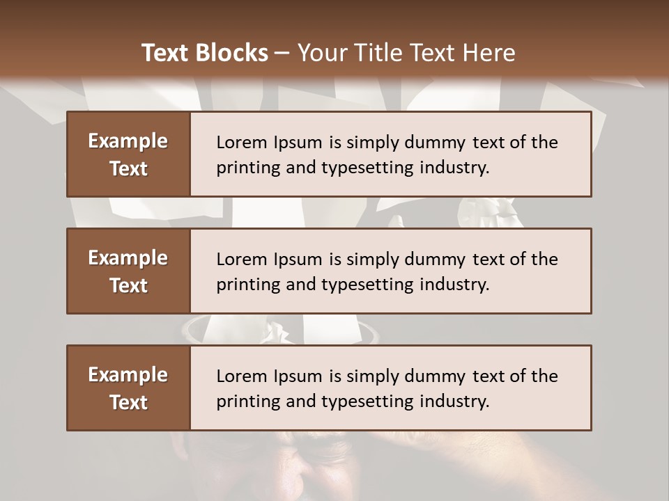 Down Drama Stressed PowerPoint Template