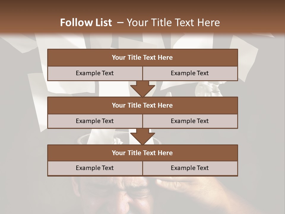Down Drama Stressed PowerPoint Template
