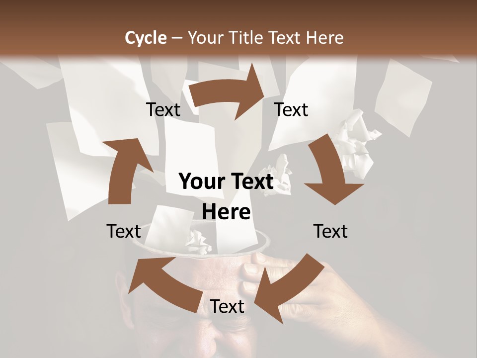 Down Drama Stressed PowerPoint Template