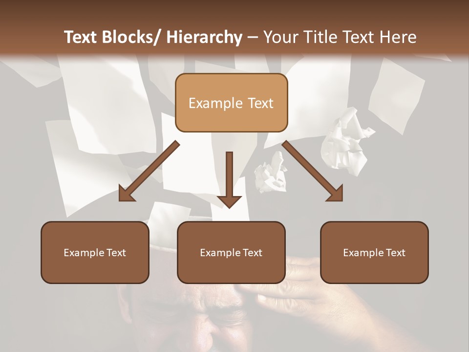Down Drama Stressed PowerPoint Template