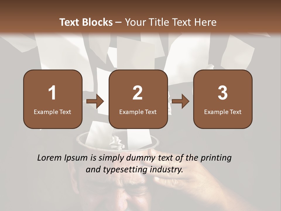 Down Drama Stressed PowerPoint Template
