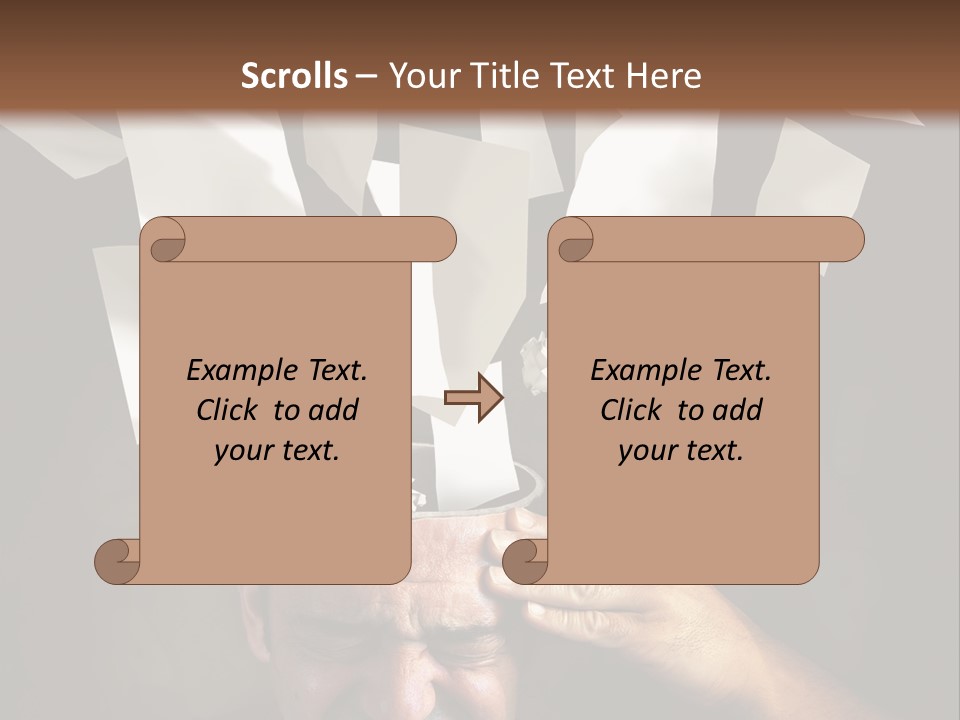 Down Drama Stressed PowerPoint Template
