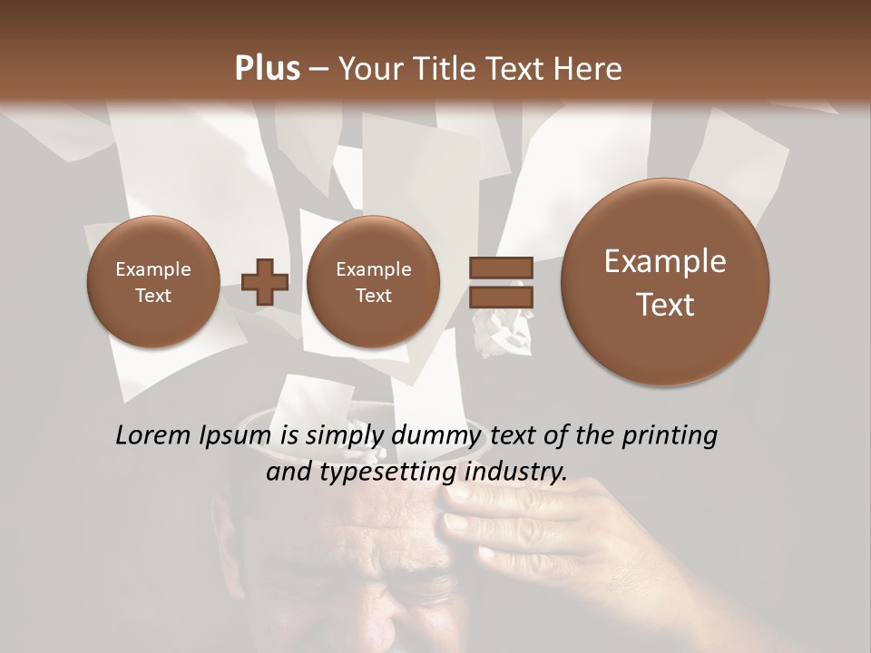 Down Drama Stressed PowerPoint Template