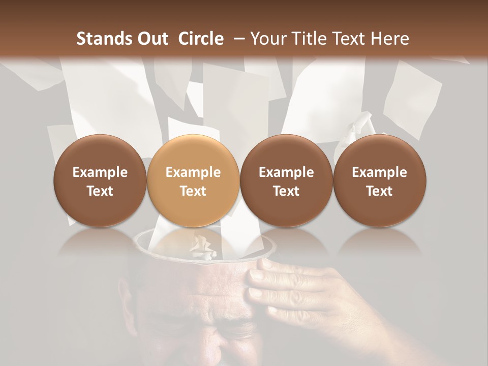 Down Drama Stressed PowerPoint Template