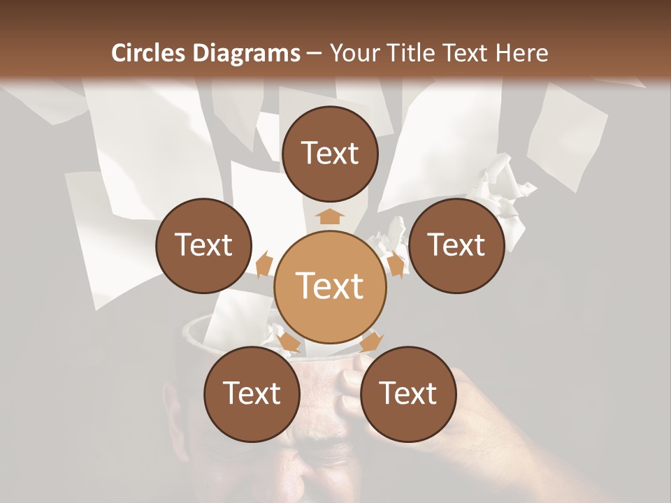 Down Drama Stressed PowerPoint Template