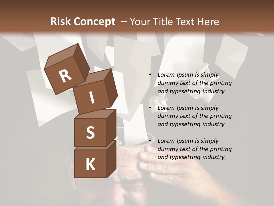 Down Drama Stressed PowerPoint Template