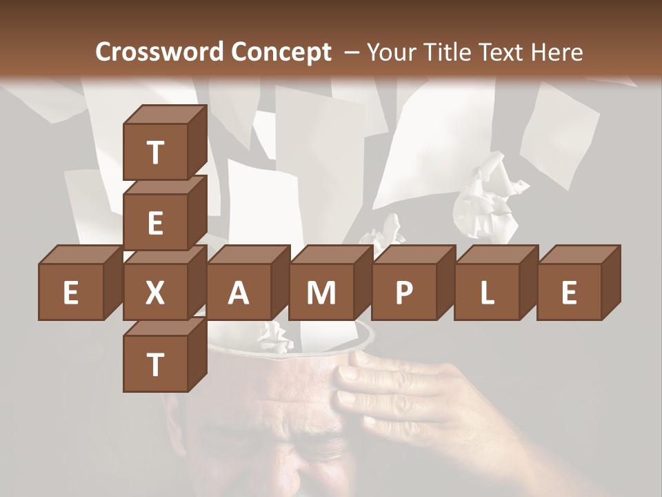 Down Drama Stressed PowerPoint Template