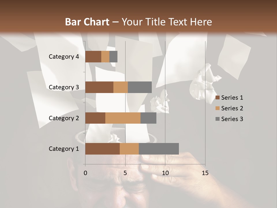 Down Drama Stressed PowerPoint Template