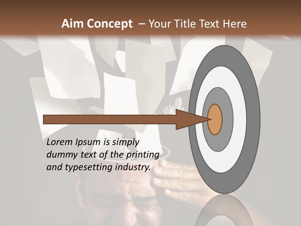 Down Drama Stressed PowerPoint Template