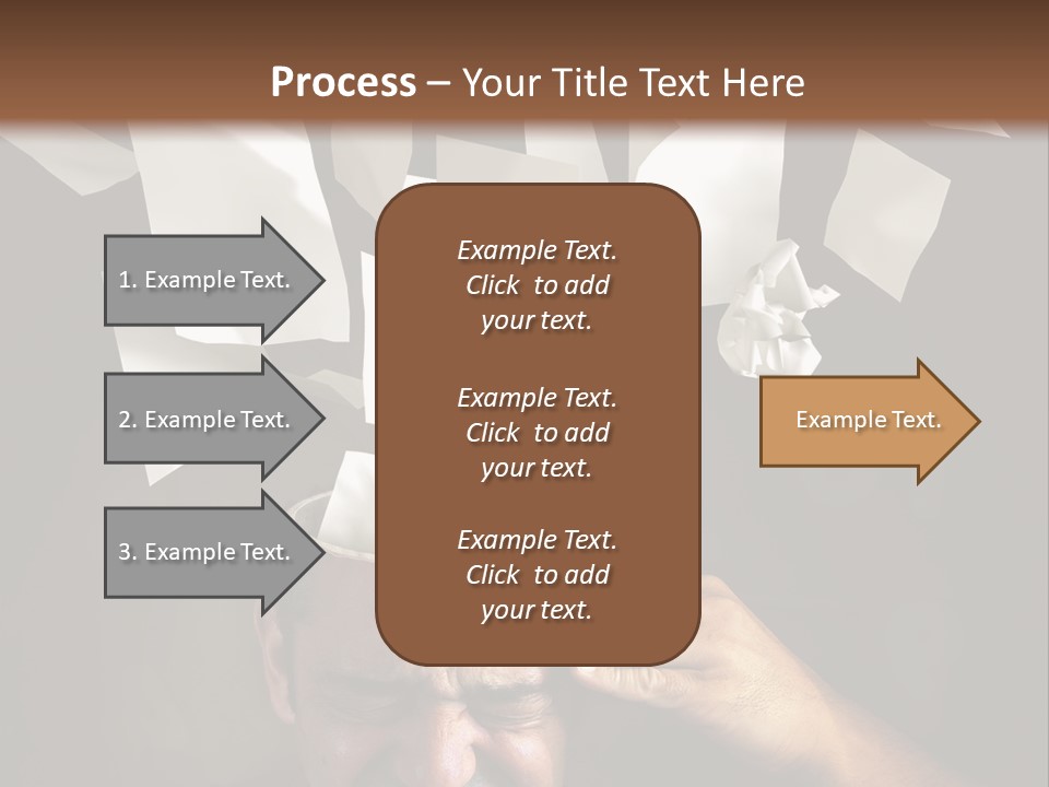 Down Drama Stressed PowerPoint Template
