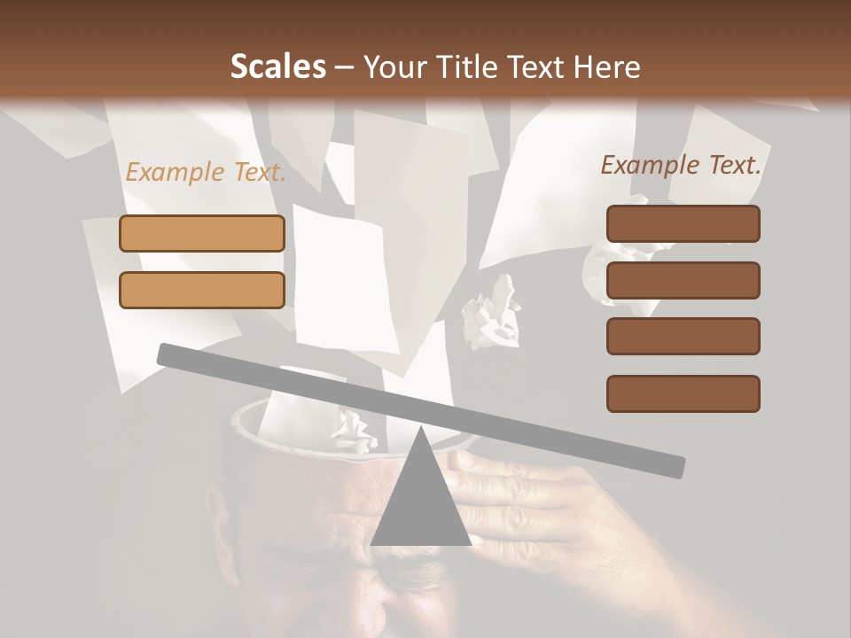 Down Drama Stressed PowerPoint Template