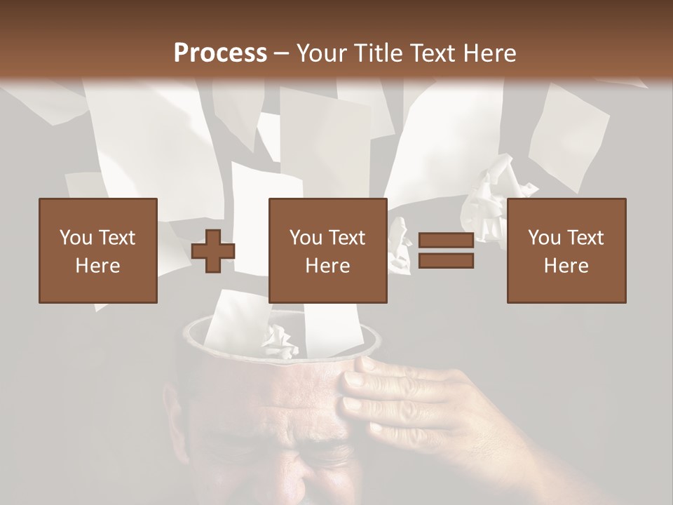 Down Drama Stressed PowerPoint Template
